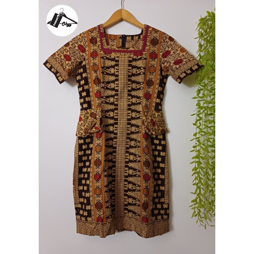 Midi Dress Batik ( Preloved)