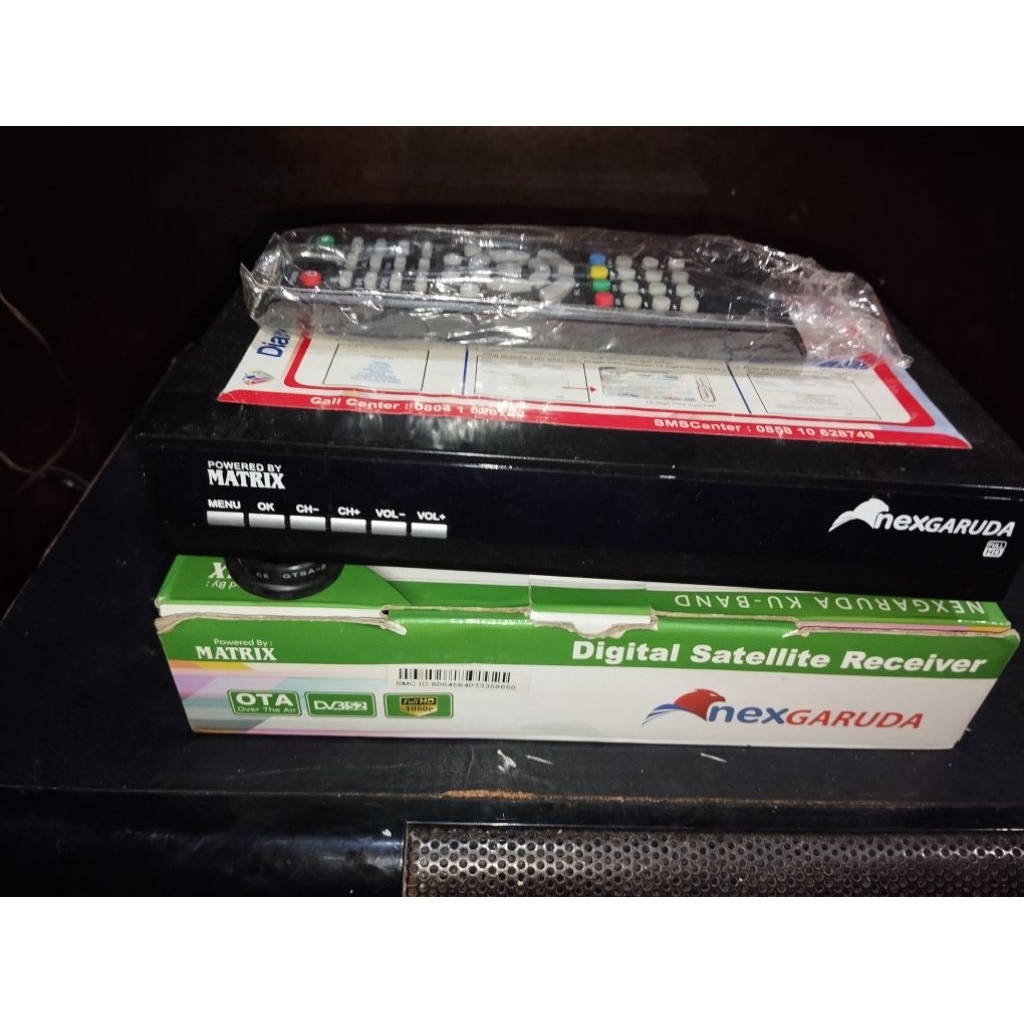 RECIVER  PARABOLA( X) NEX GARUDA HIJAW MATRIX+REMOT KONDISI BEKAS NORMAL BAGUS//BISA ISI PAKET//MASI