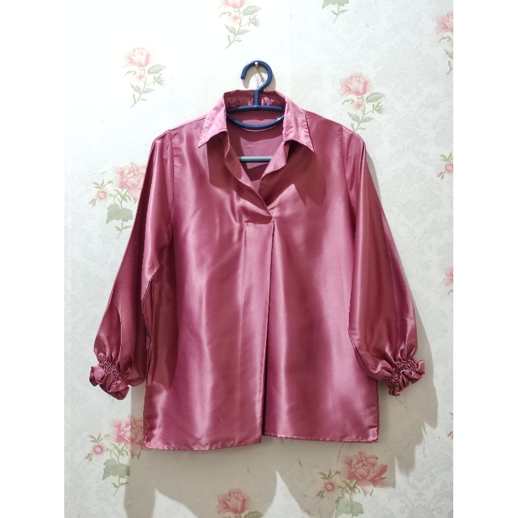 preloved blouse satin