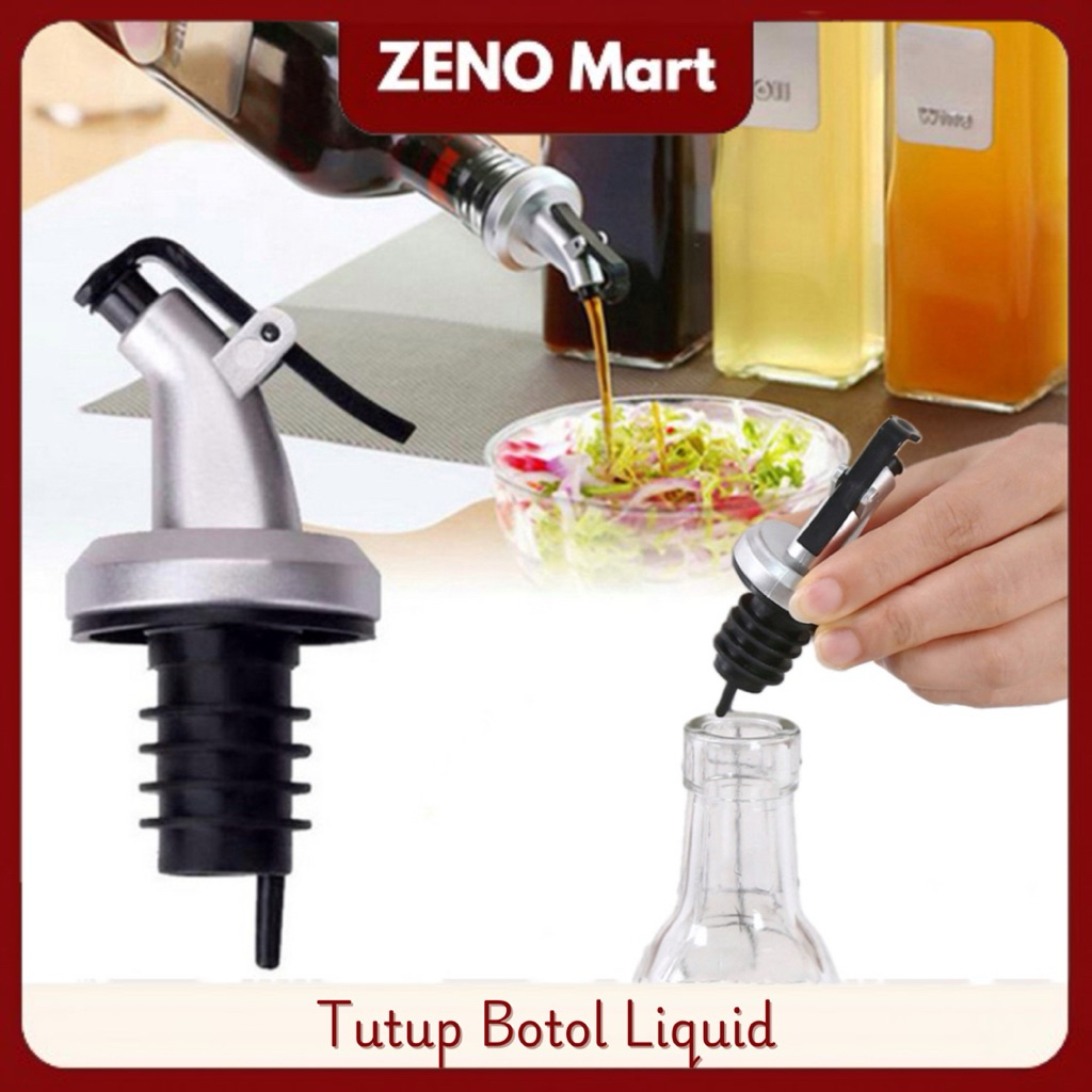 ZM Tutup Botol Liquid Multifungsi Penutup Botol Penuang Minyak Kecap Cuka Sais Oil Sirup Madu Eine A