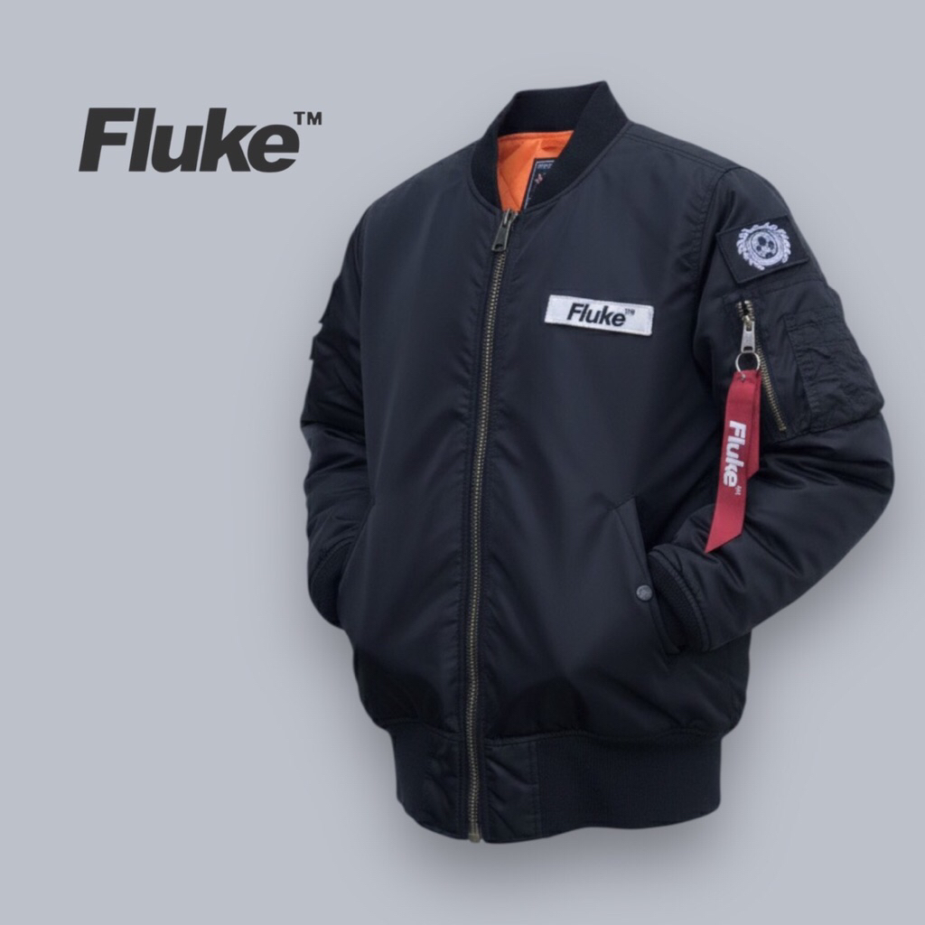 Fluke Original Jaket Tebal Bomber Windbreaker Unisex