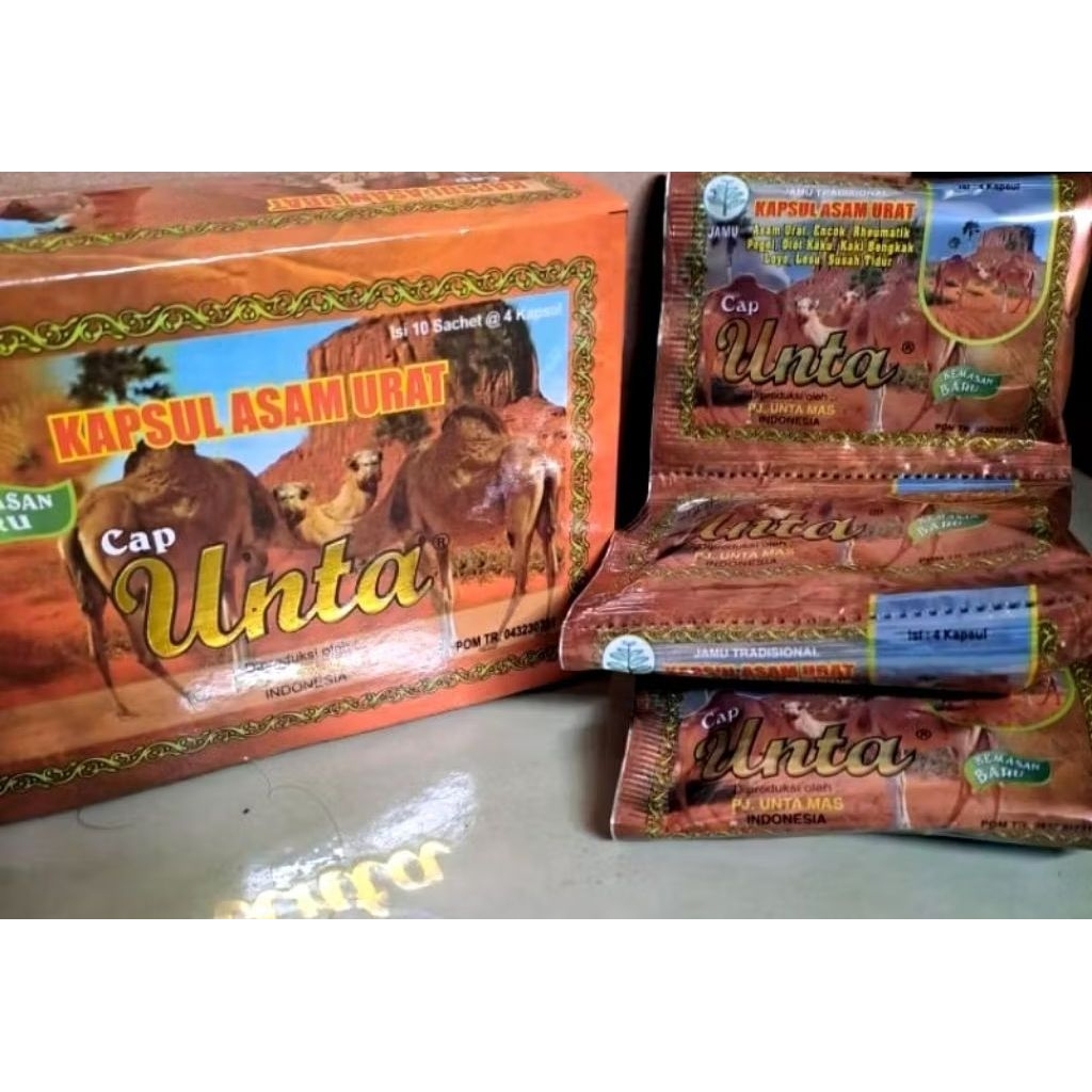 Kapsul asam urat cap unta
