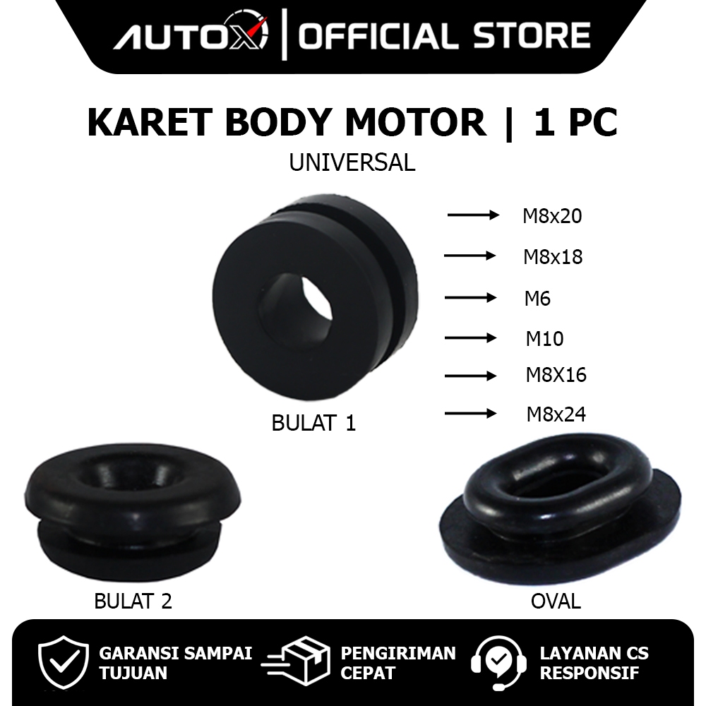 Karet Body Motor All Honda Yamaha Universal Supra 125 & Supra Fit & Revo & Tiger & Grand & Mio S M3 