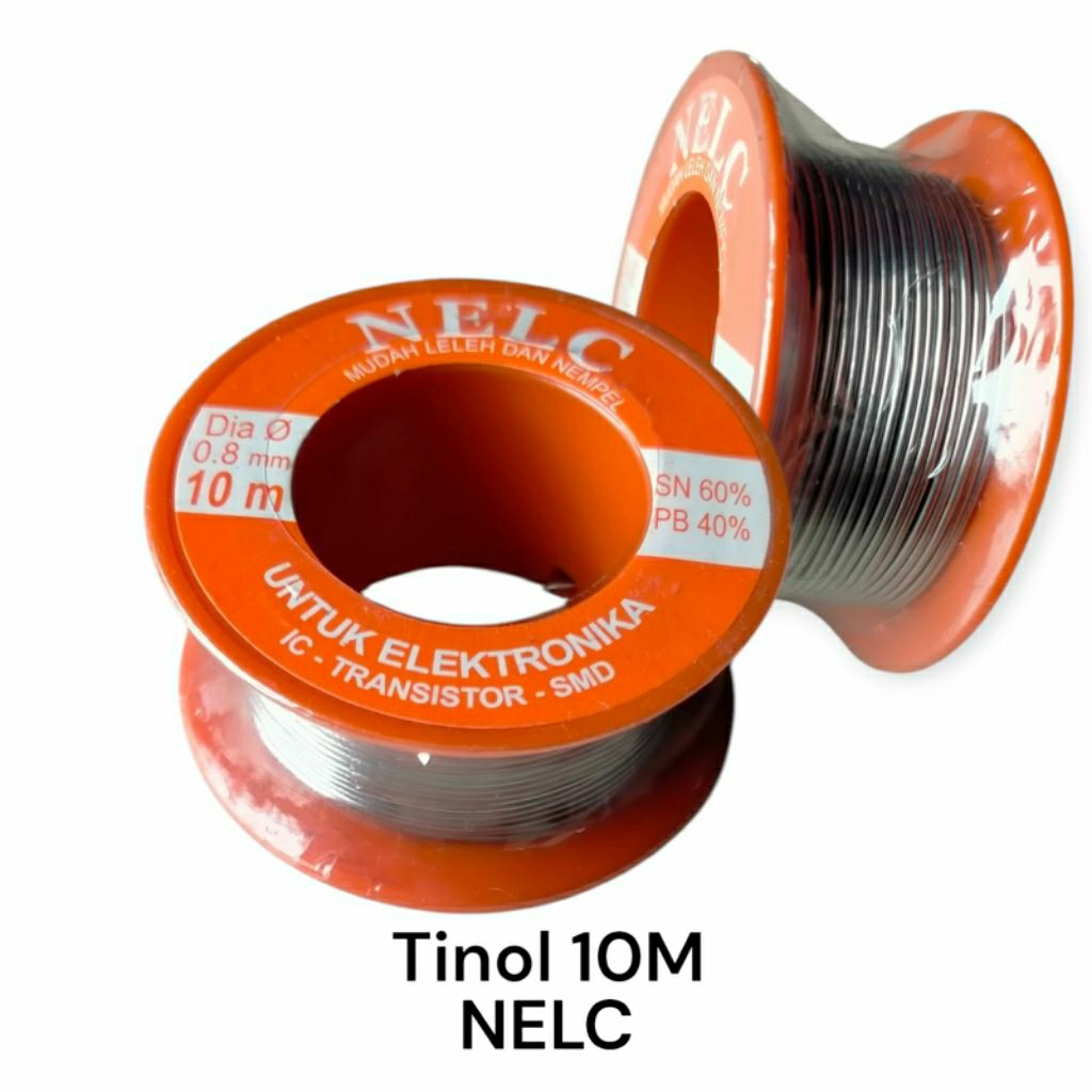 NELC Tinol 10M 0.8 mm Mudah Leleh dan Nempel