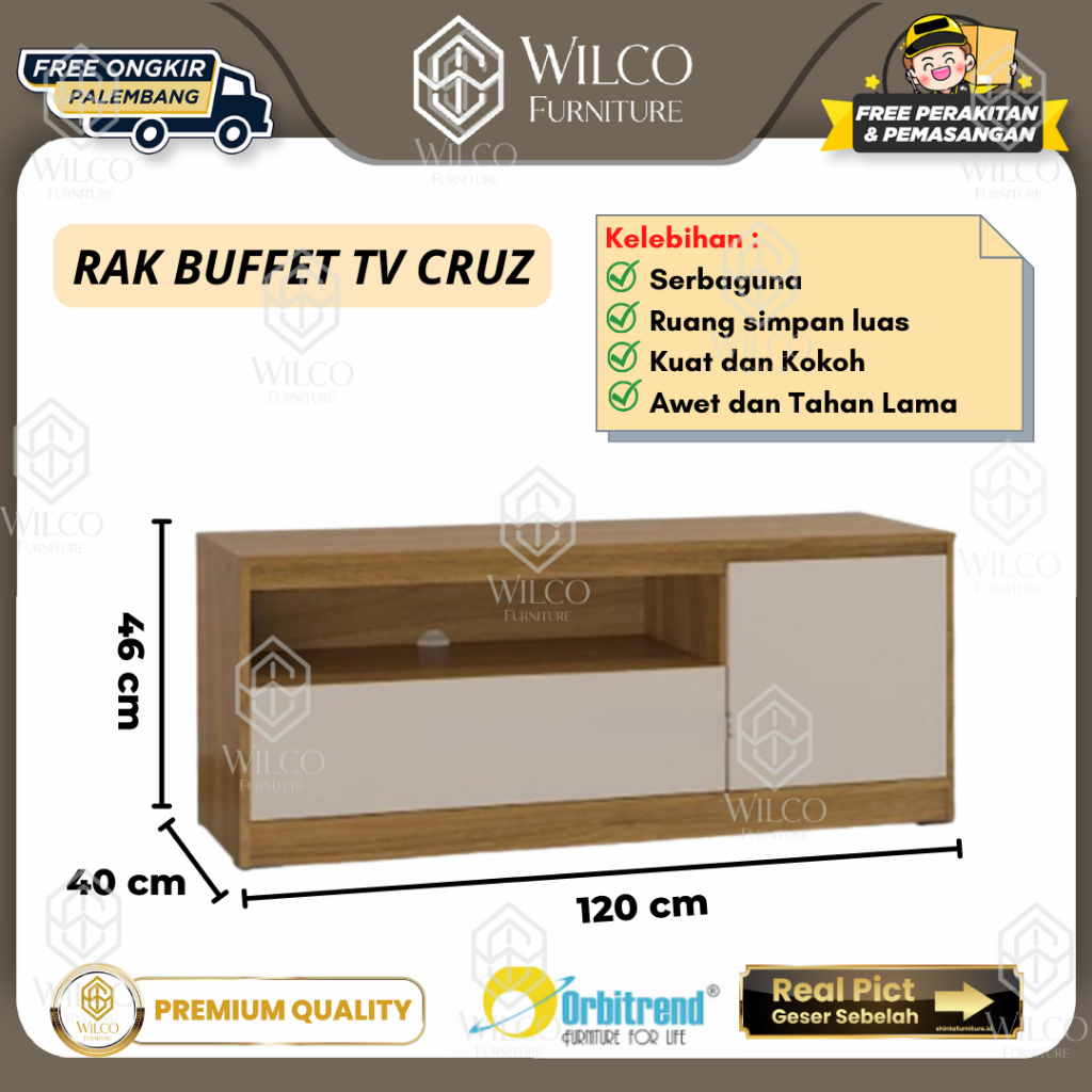 Rak TV Pendek Cruz Orbitrend / Buffet TV Pendek Minimalis / Meja TV