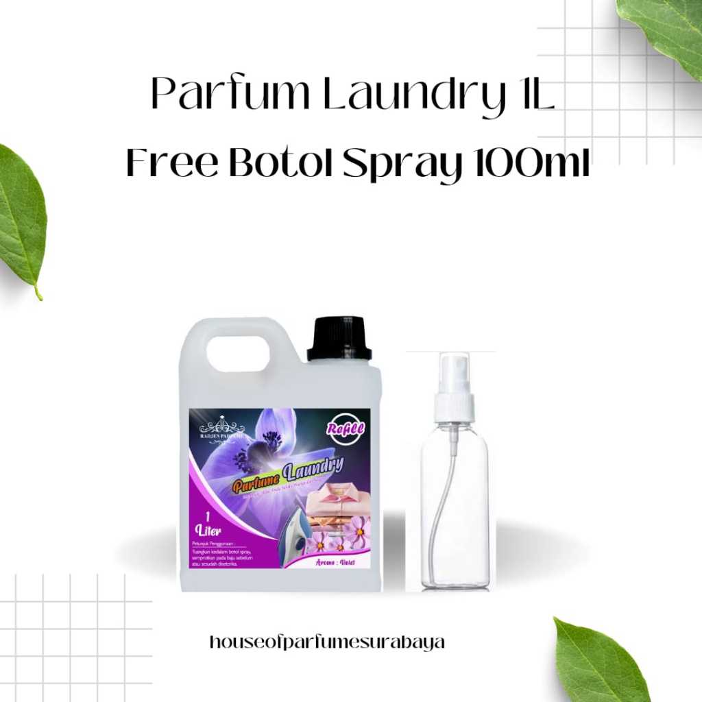 Parfum Tahan Lama Aroma Aroma Violet 1 Liter  |Pewangi Laundry dengan keharuman fresh,floral,harum t