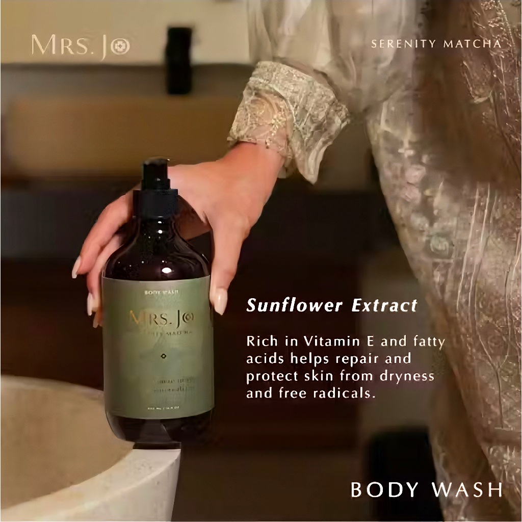 Mrs Jo Serenity Matcha Body Soap Aromatic Antibacterial Sabun Mandi Body wash Harum