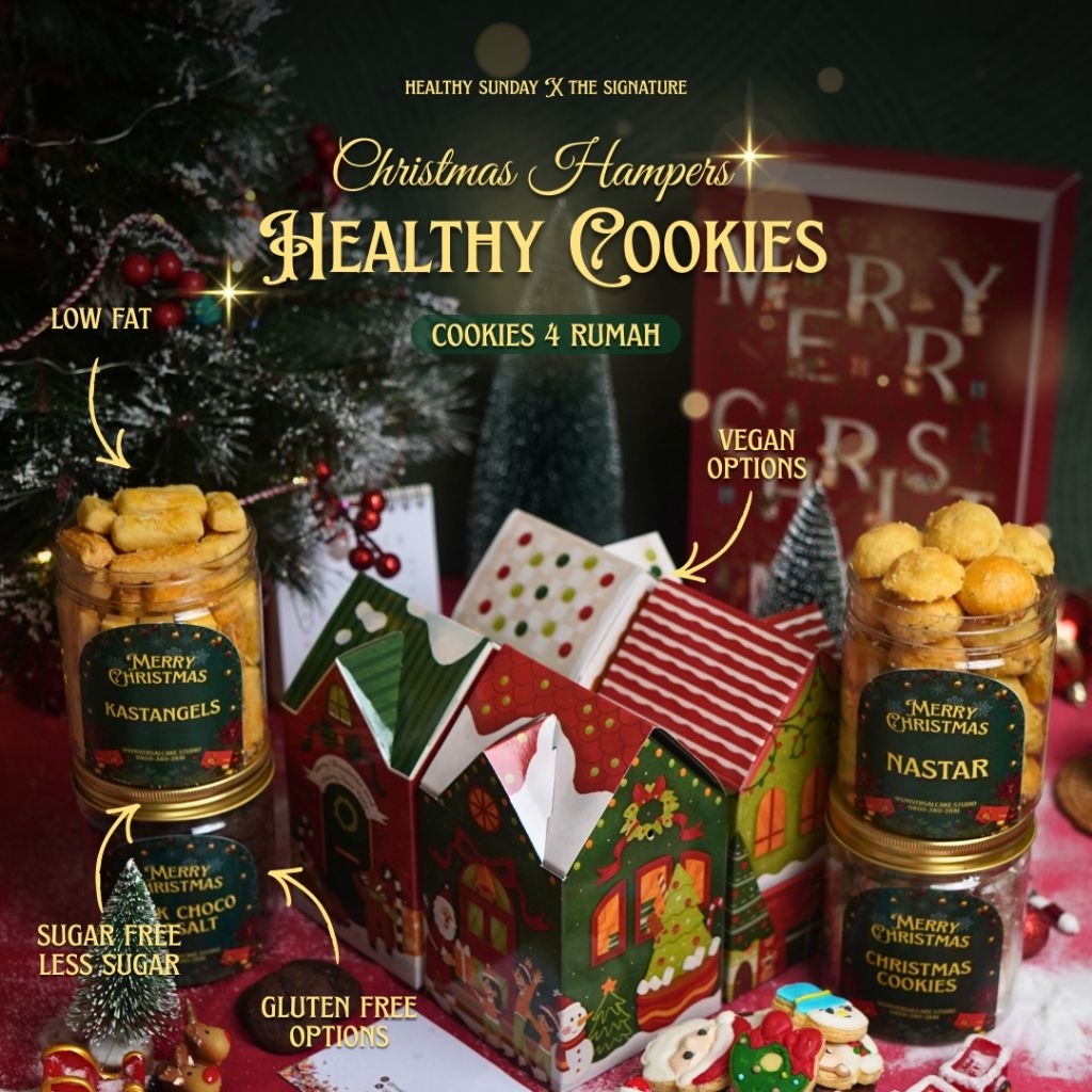 [READY STOCK] Bandung, Jakarta, Tangerang, Surabaya - Healthy Hampers Cookies 4 Rumah