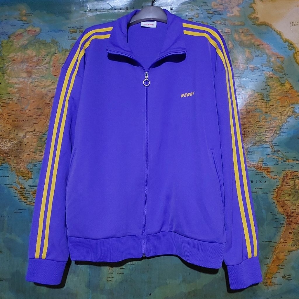 jaket NERDY NY TRACKTOP purple original