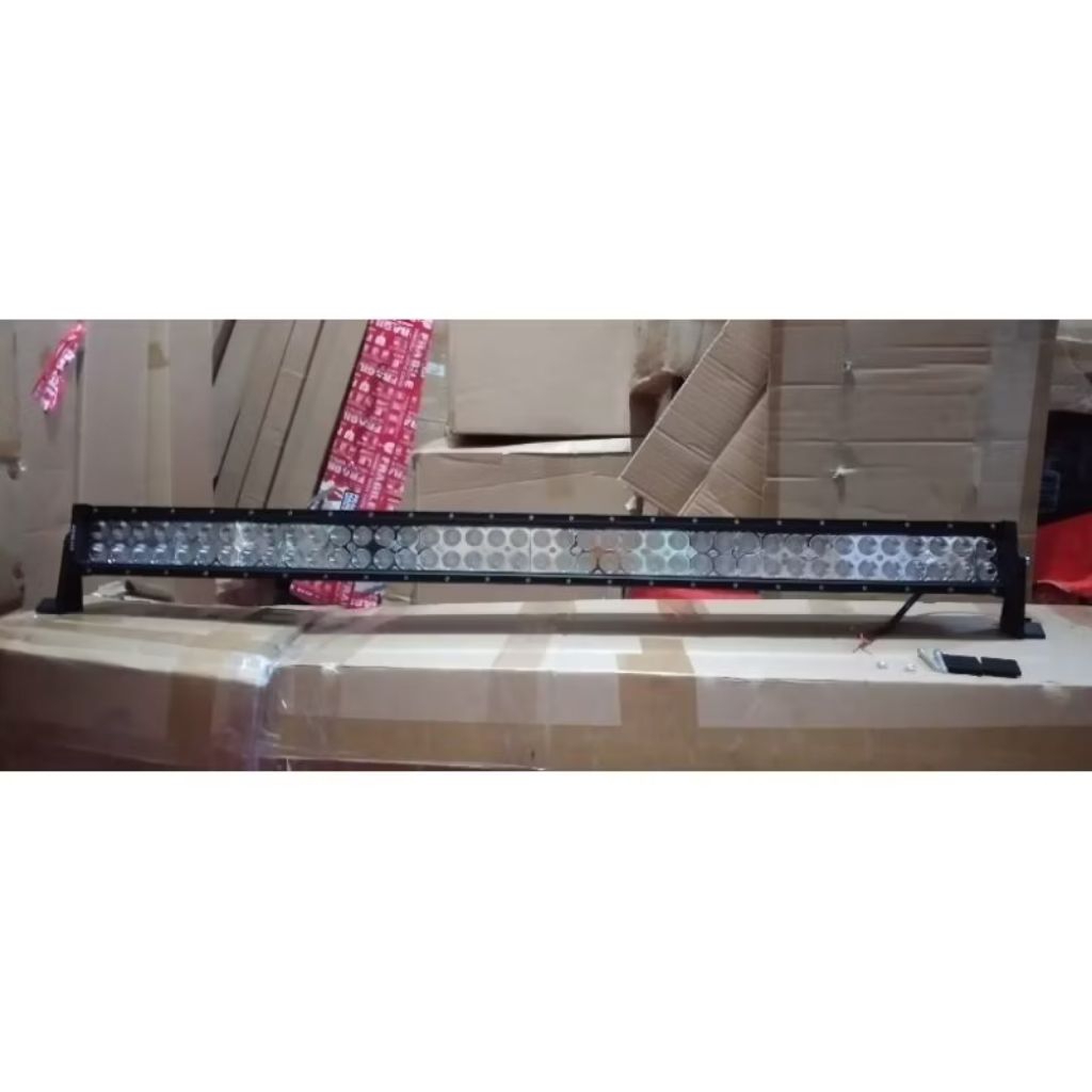 Lampu tembak led bar sinar putih 2 baris aeslux body tebal jeep suv 4X4 4wd lampu tembak kabut