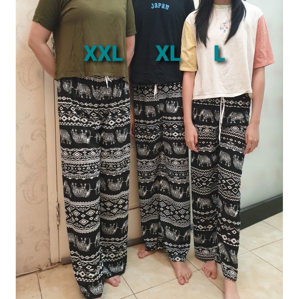 Celana panjang kulot L.XL.XXL.untuk ukuran L abg cocok buat tinggi badan 157 cm maximal tinggi badan