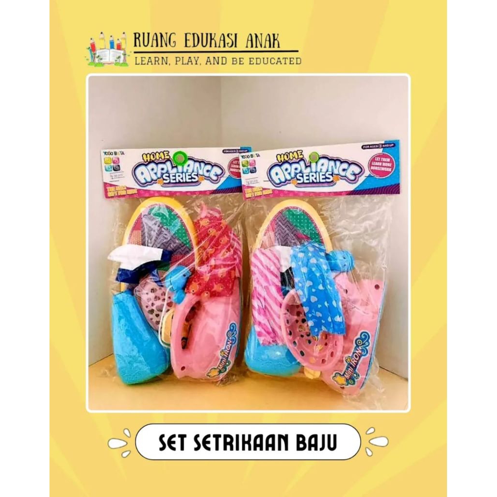 Set Setrikaan Baju Mainan Anak Perempuan / Mainan Edukasi Anak
