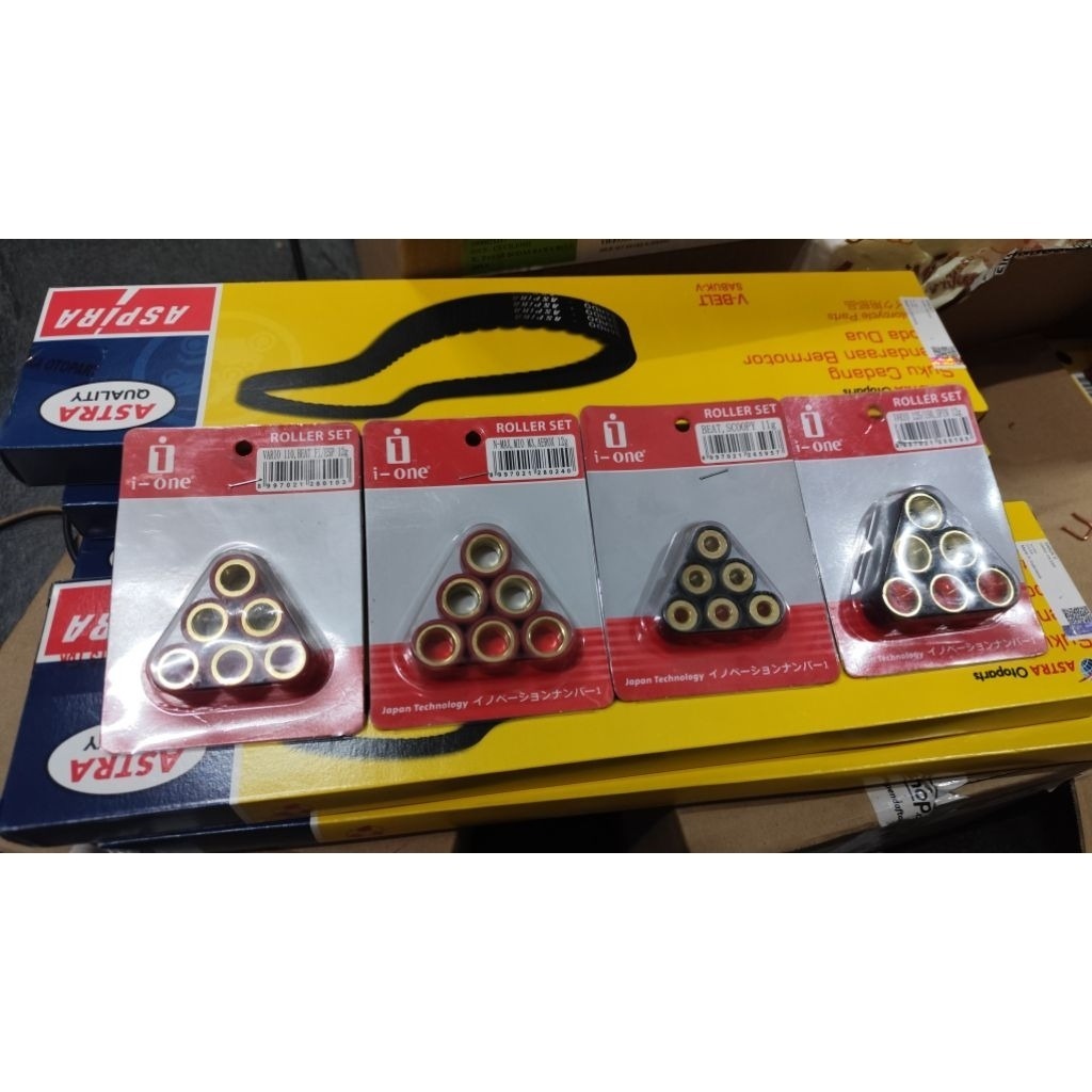 V belt set roller aspira original vario 125 fi old KZR