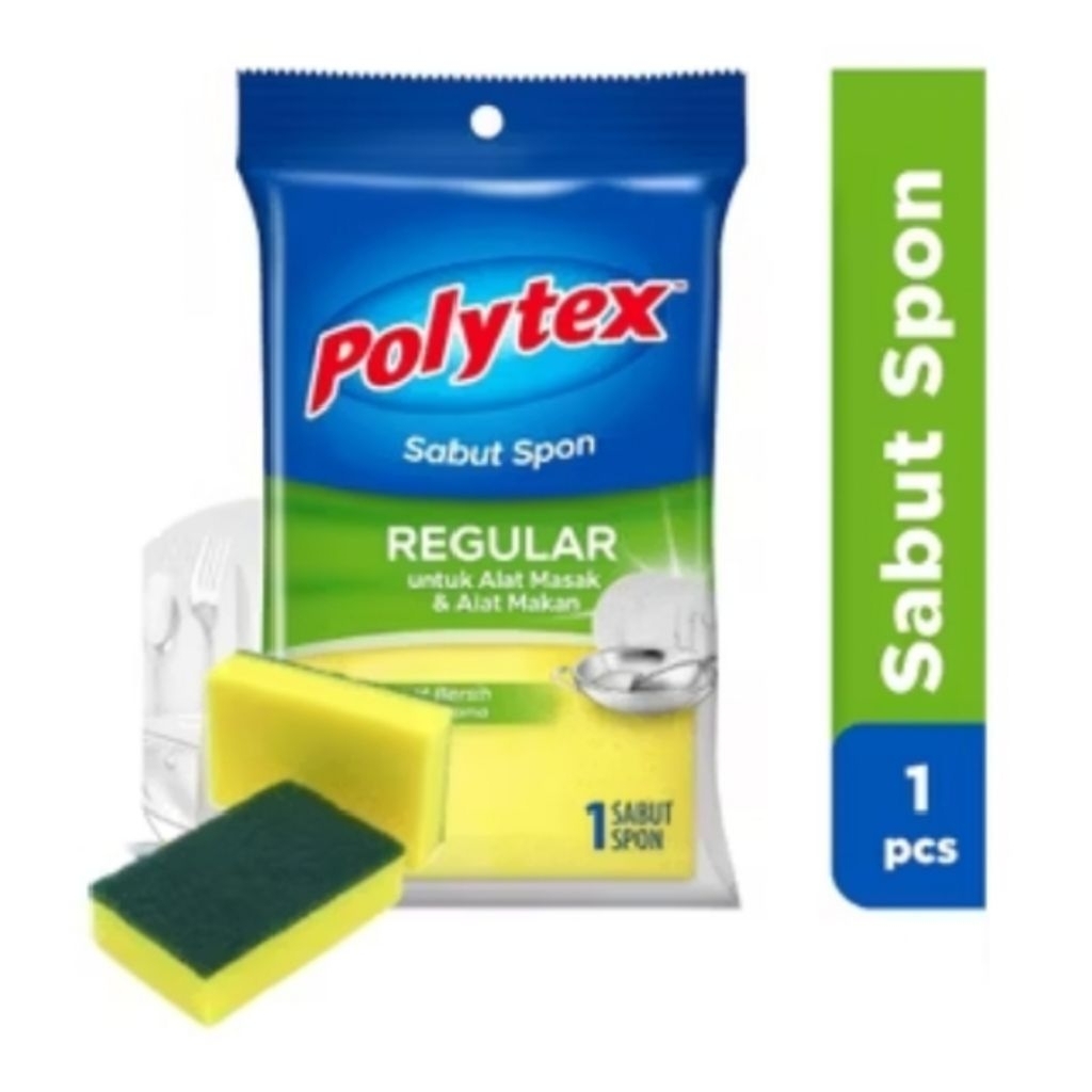 Polytex Sabut Spon Regular & Stainless Reguler Anti Karat