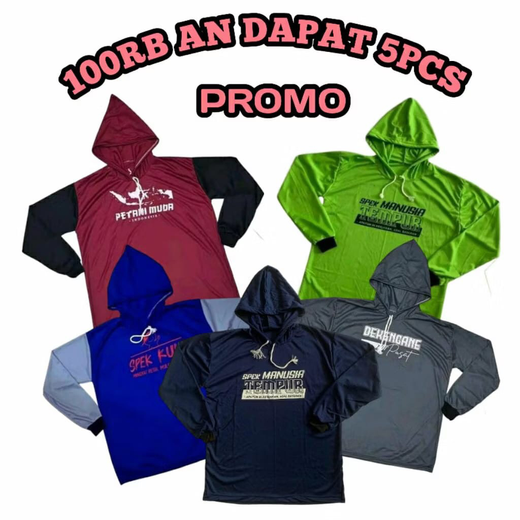 KAOS LENGAN PANJANG BERTOPI / KUPLUK