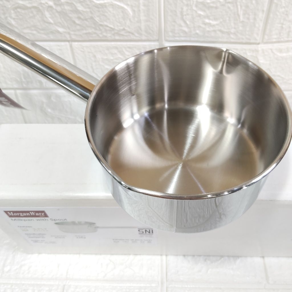 Milkpan Spout Morganware Pro By BIMA 14cm 3 Ply SUS 304