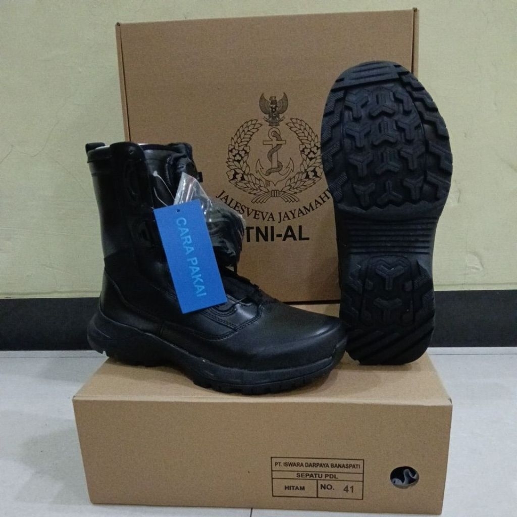 Sepatu PDL Tali putar ORI JATAH TNI AL 2025