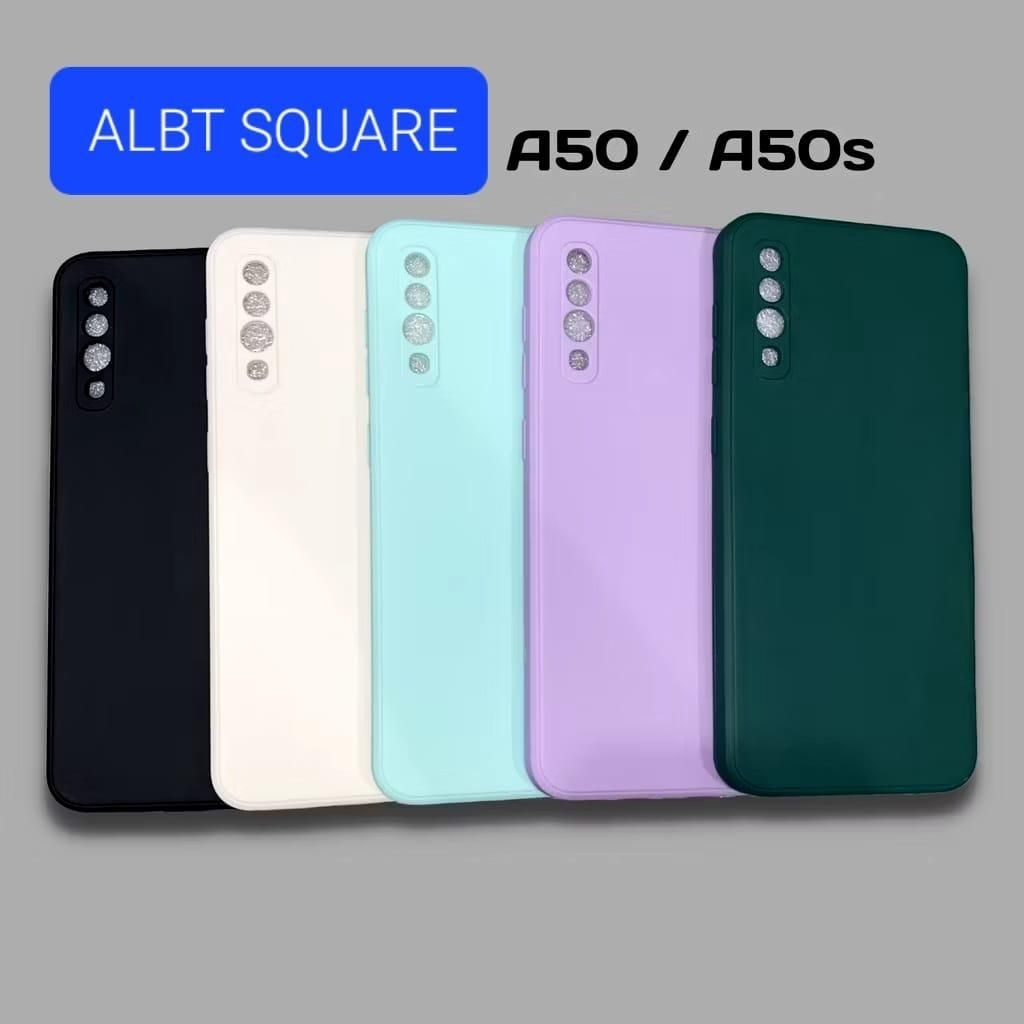 SAMSUNG A30S A50 A50S CASE MACARON ALBT SQUARE CASING SOFTCASE SILIKON
