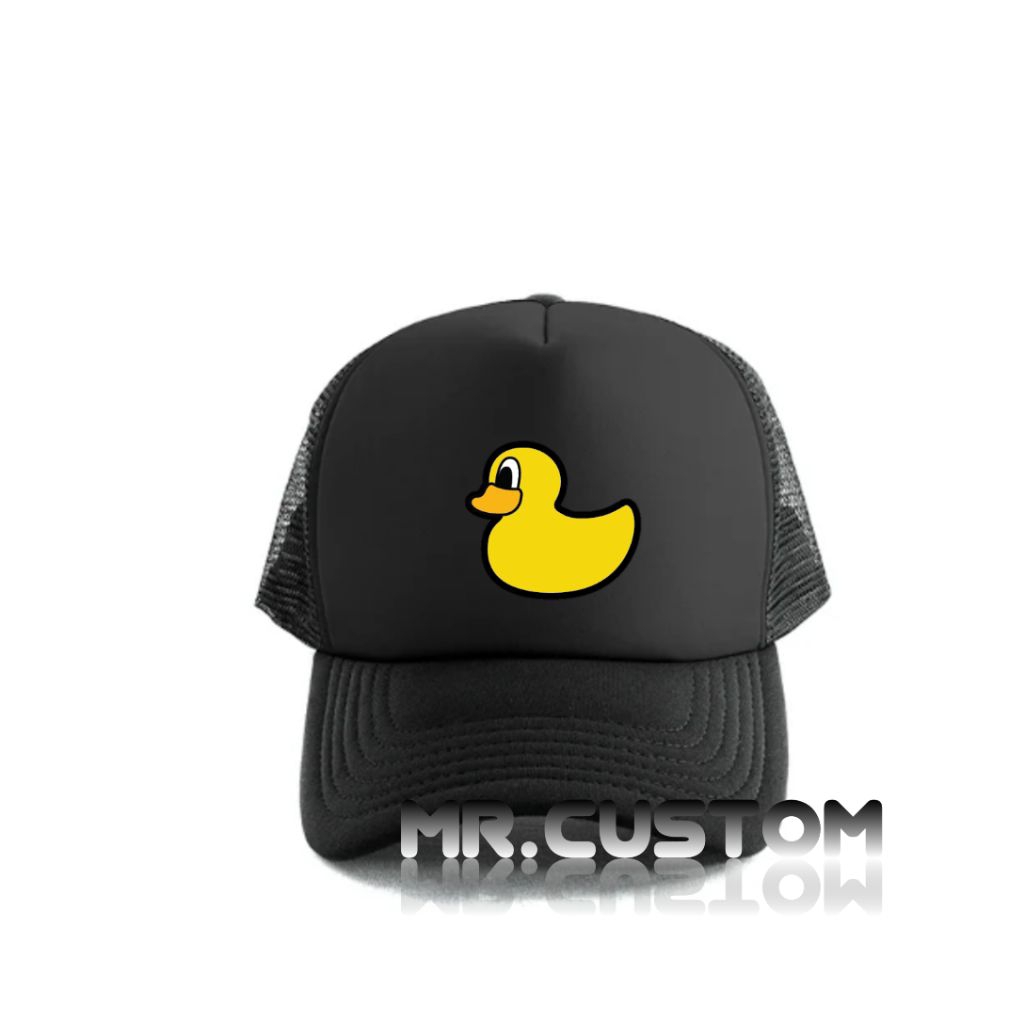 Topi Trucker Premium Pancoat Duck Logo/ Topi Jaring Outdoor Pria Wanita Dewasa