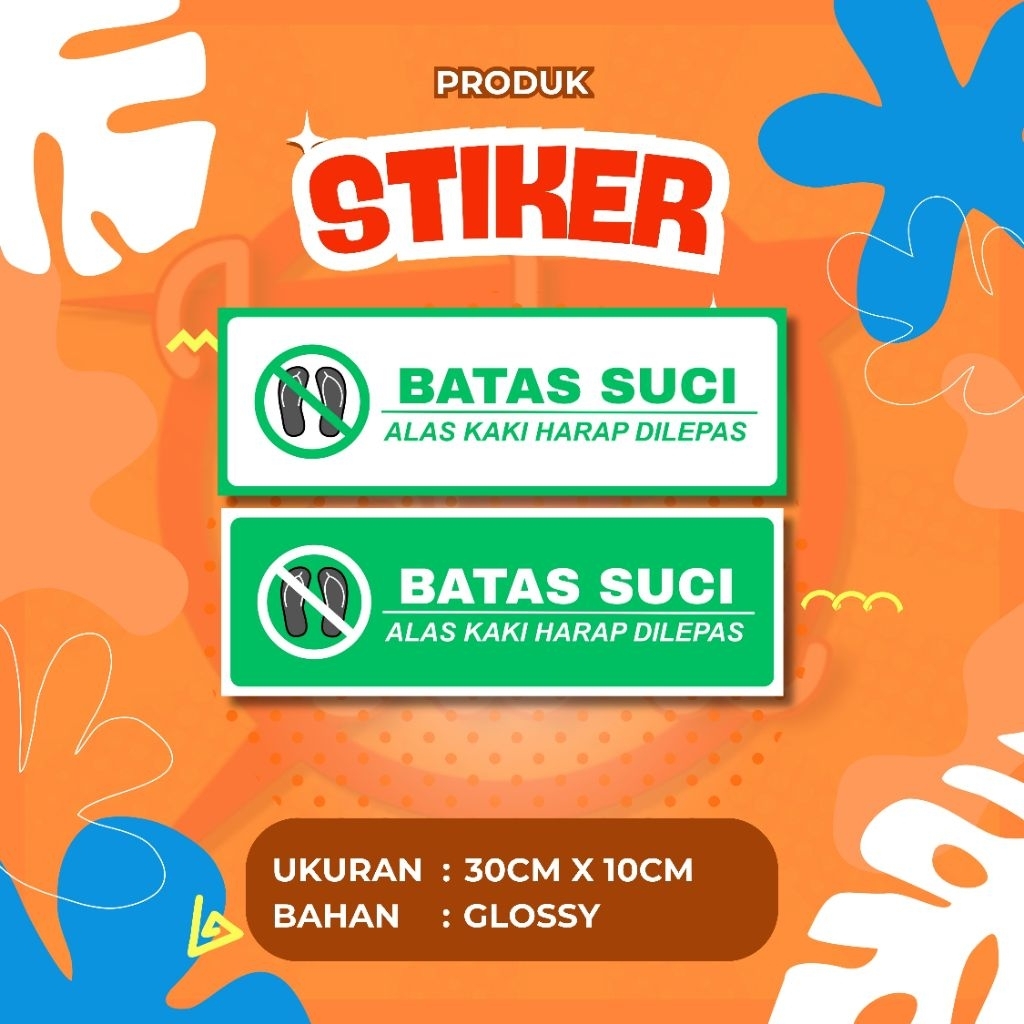 STIKER BATAS SUCI