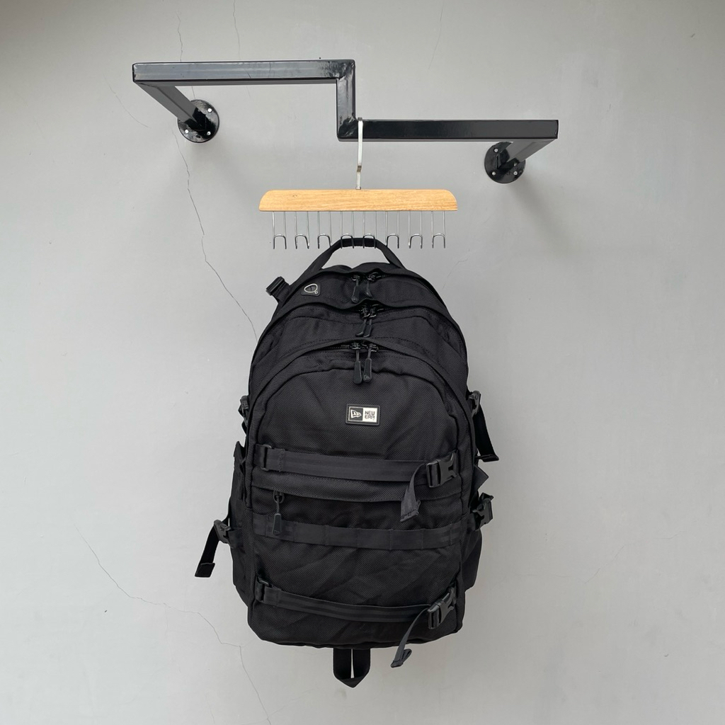 New Era 35L Black Carrier Backpack Tas Ransel