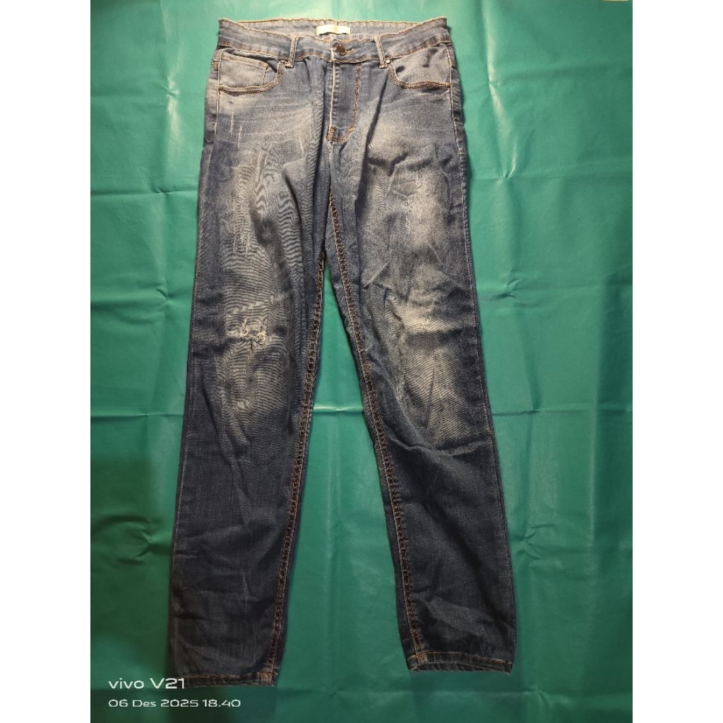 PL Celana Jeans Wanita Panjang Warna Biru