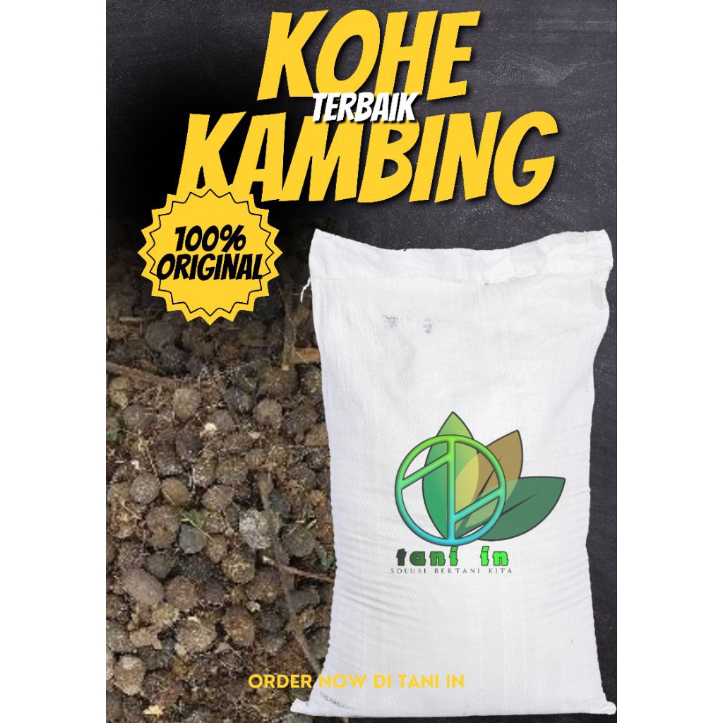 pupuk kandang kohe kambing ukuran karung 20 kg