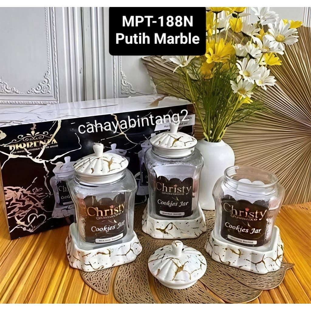 Toples Kaca Persegi Keramik Marble Fiorenza 188N