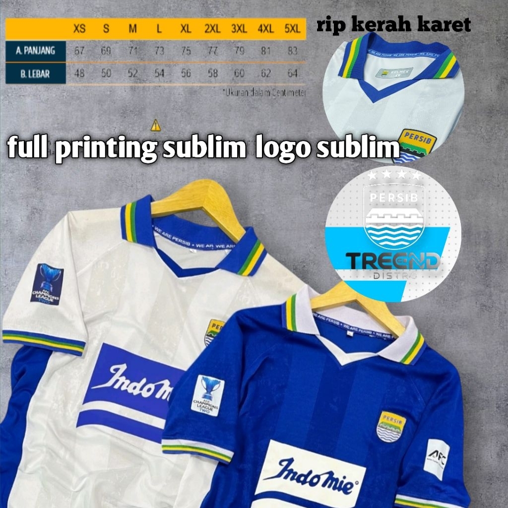 FULL PRINTING JERSEY PERSIB ACL HOME/AWAY