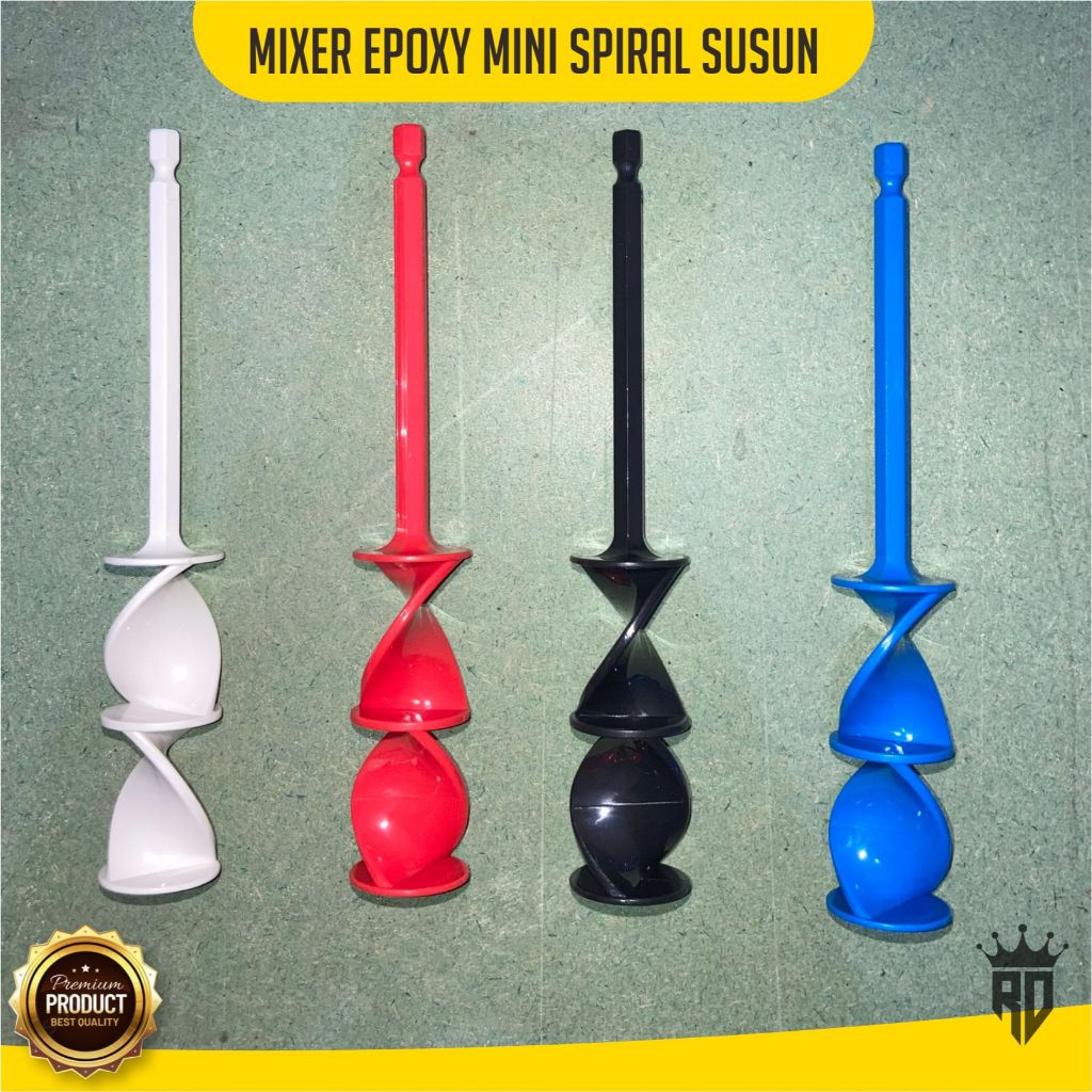 Mata Bor Mixer Epoxy Mini Spiral Susun 4 Warna