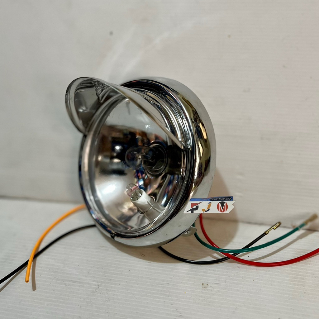 Lampu depan C70 Mika Kaca Lampu C70 Ring C70 Topi Lampu depan Honda C70