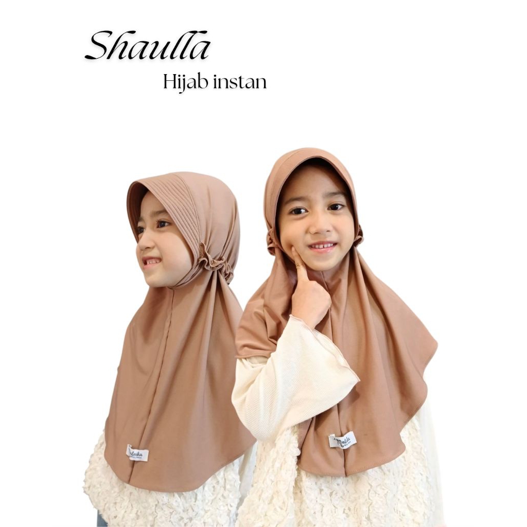 Shaulla Hijab Instan Anak Jersey Jilbab Serut Anak Sekolah SD