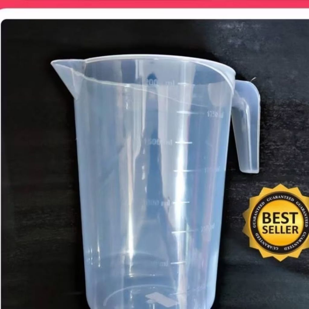 Measuring Cup 2LT Gelas Takar Plastik Jumbo Besar Tahan Panas Takaran Kopi Teh Susu Jus Sirup  Es Bu