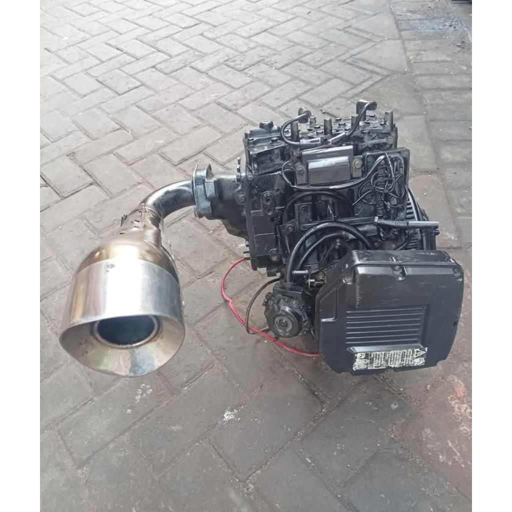 mesin 25pk 600cc engine twin 2tak perahu kelinting 2silinder