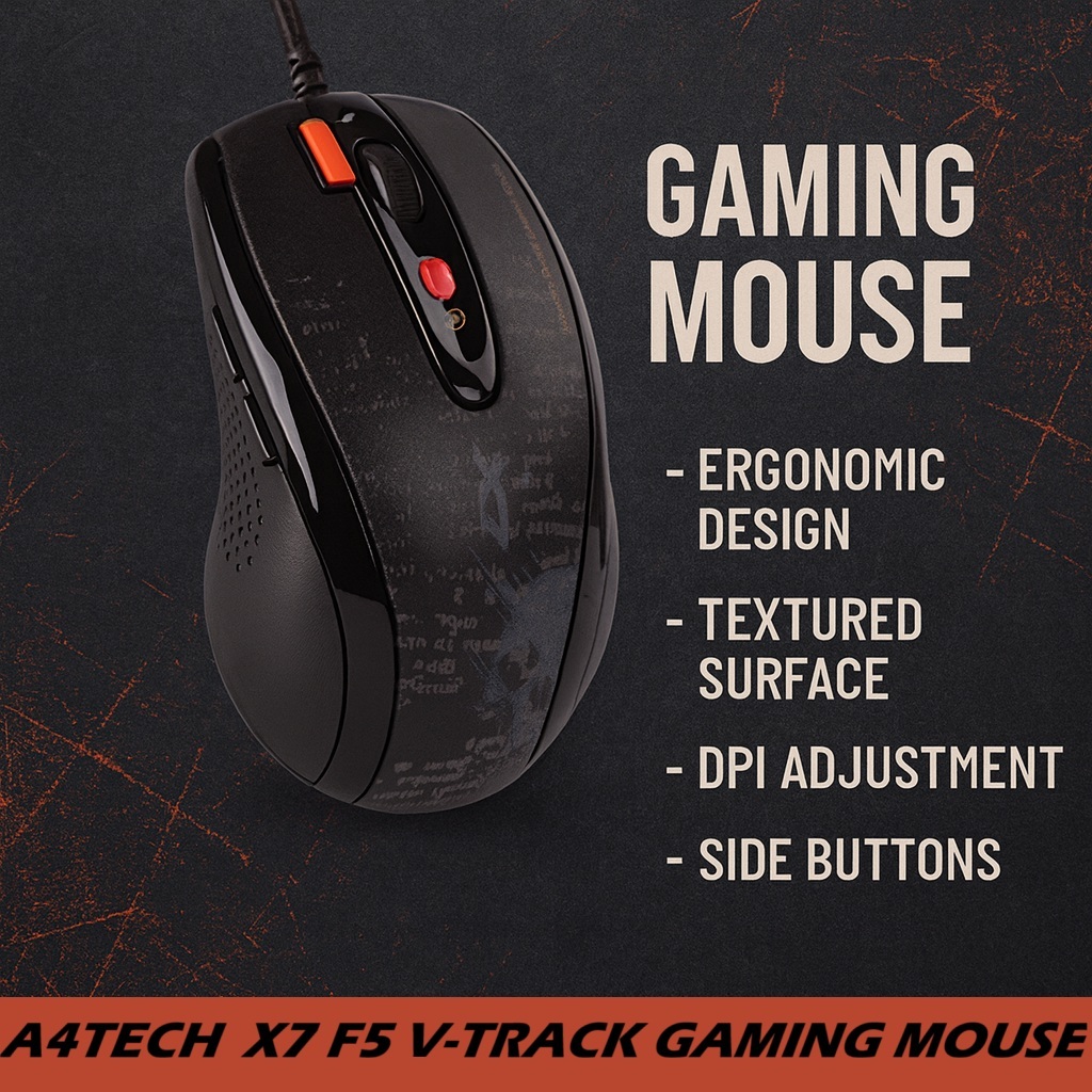 A4TECH X7 F5 OSCAR GAMING MOUSE w/ onboard memory + 5 modes