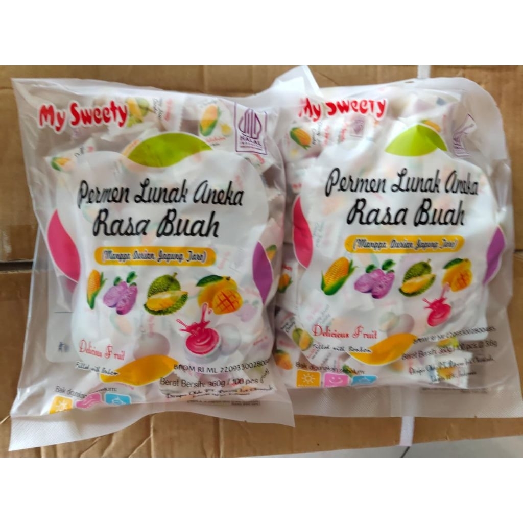 Permen Lunak Aneka Rasa Buah luvmi