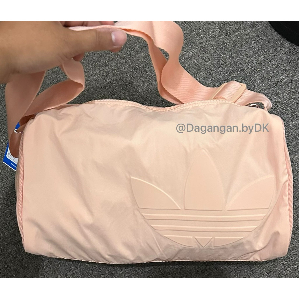 Tas Adidas Mini Duffle Bag 3D Logo Original 100% Pink Peach