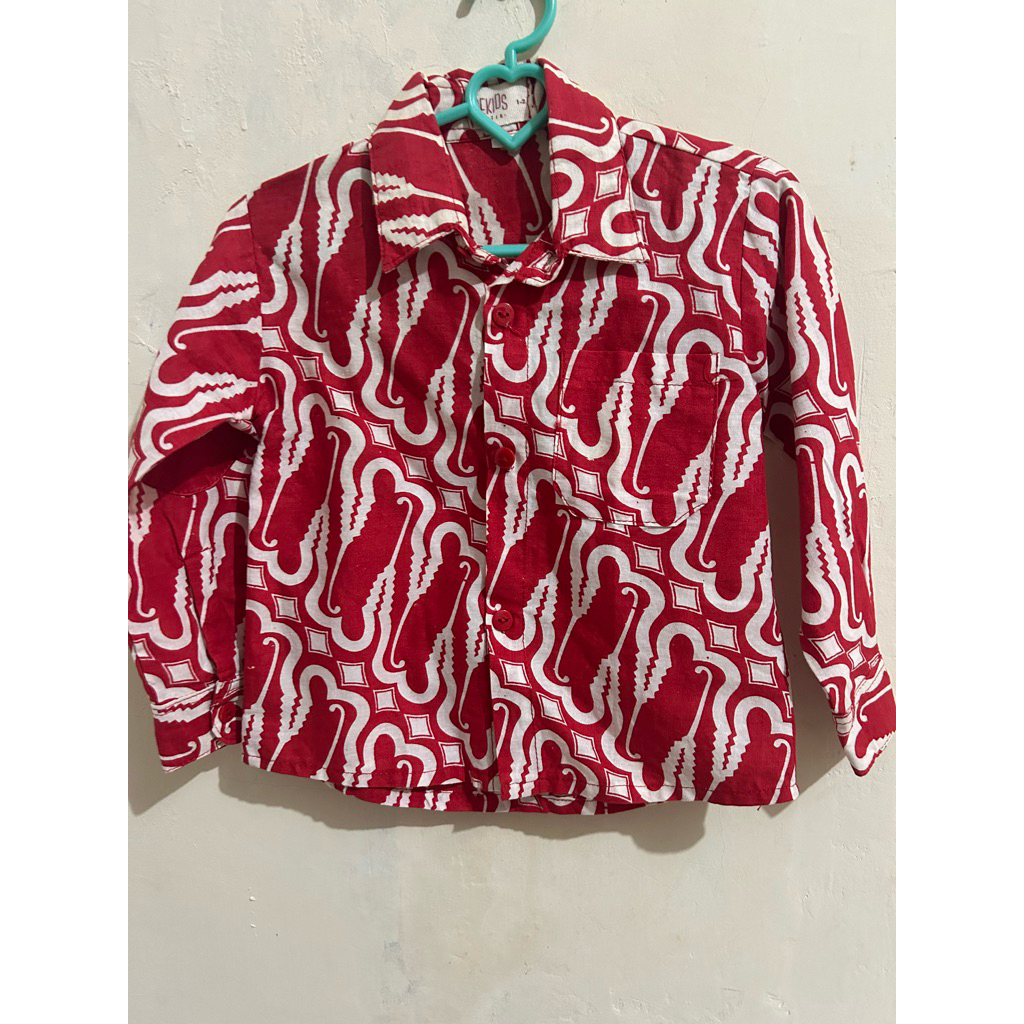 kemeja natal anak cowok