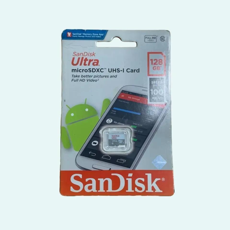 MICRO SD CARD SANDISK ULTRA 128GB SAND DISK ULTRA 128 GB MIKRO SD CARD MEMORI ORIGINAL MEMORY