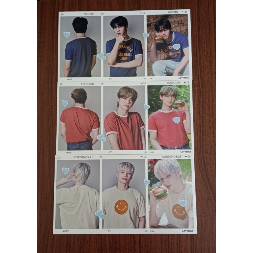 Postcard Lotteria TXT Soobin Yeonjun Hueningkai