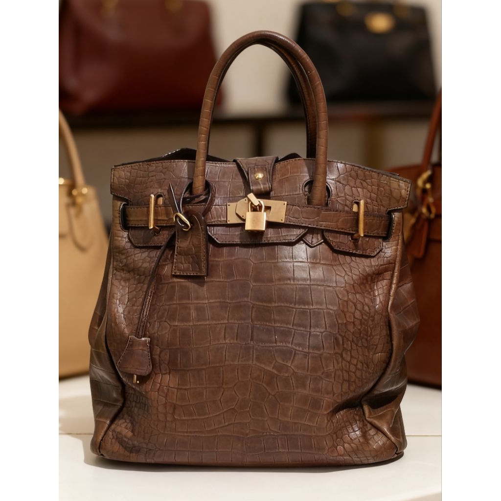 Preloved Tas Kulit Coklat