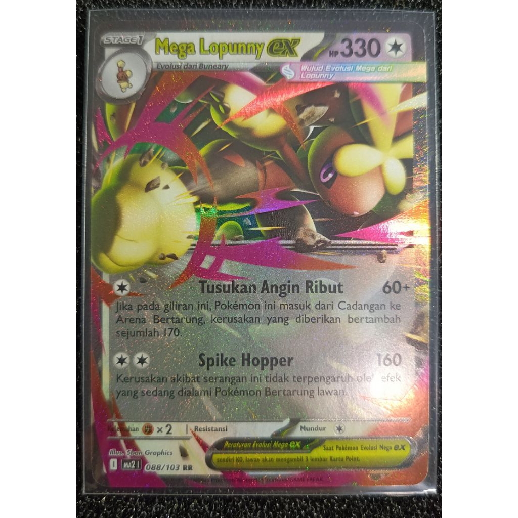 Pokemon Indonesia - MEGA LOPUNNY (DOUBLE RARE)