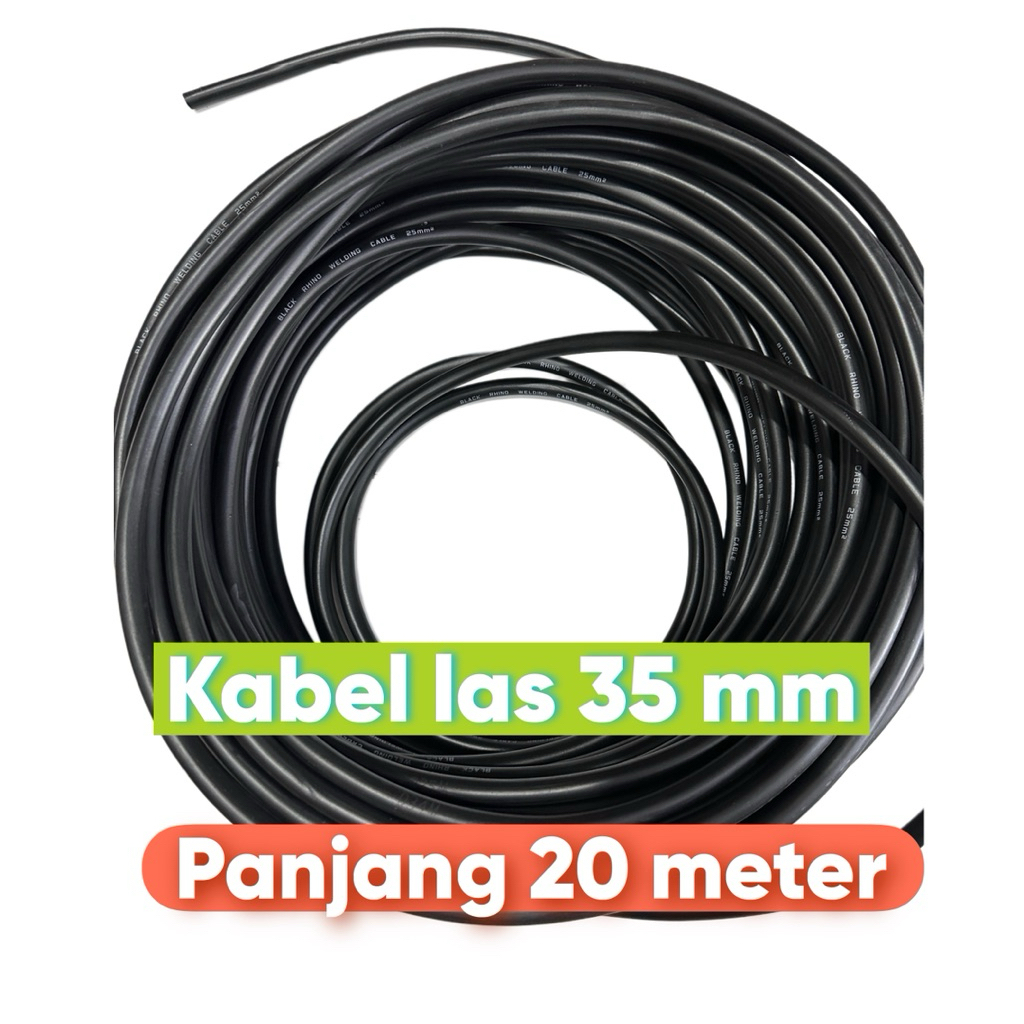 Kabel las rhino 35 mm 20 meter kabel trafo las listrik kabel las 450 900 watt