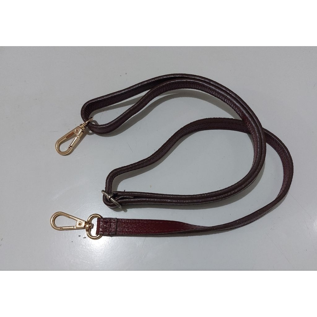 Tali panjang slempang tas wrn maroon kulas preloved