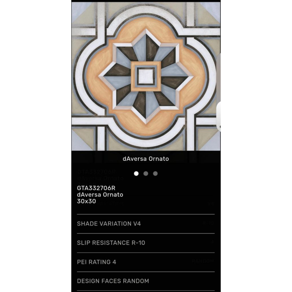Roman Granit 30x30 Lantai Matte Doff Vintage/ GTA332706R dAversa Ornato