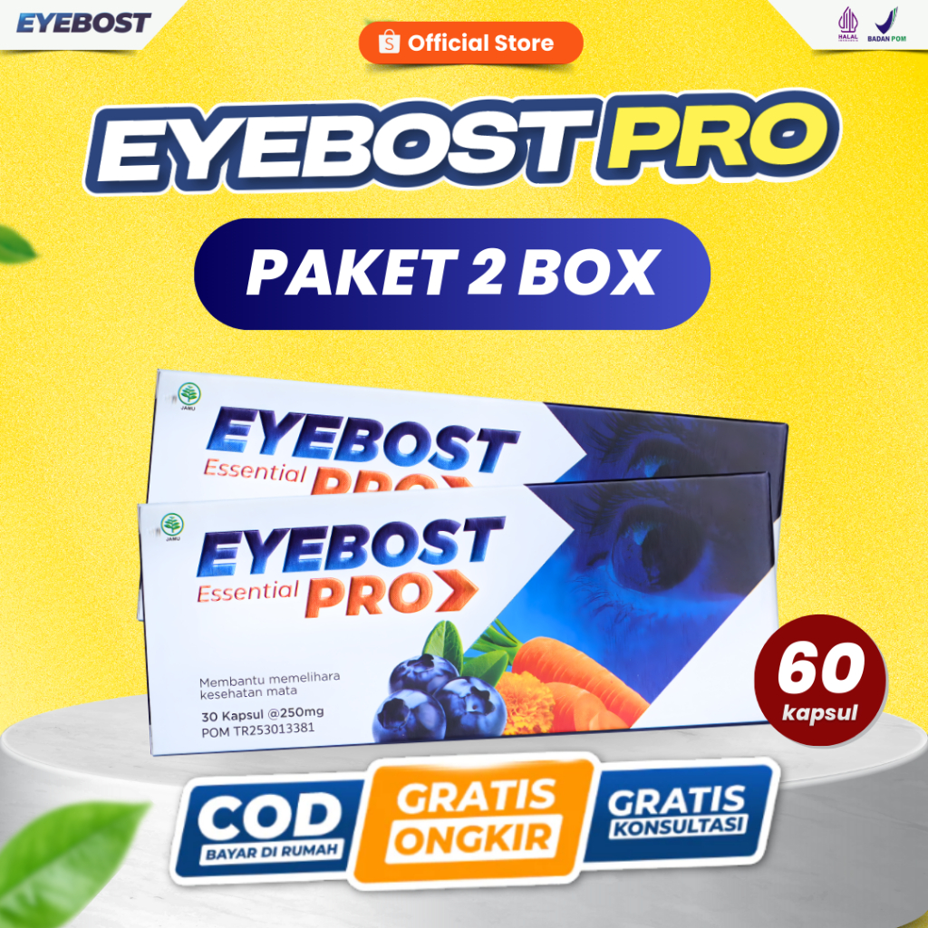 Eyebost Pro 2 Box 60 Kapsul Official Store Mata Minus Katarak Pterygium MATA IRITASI