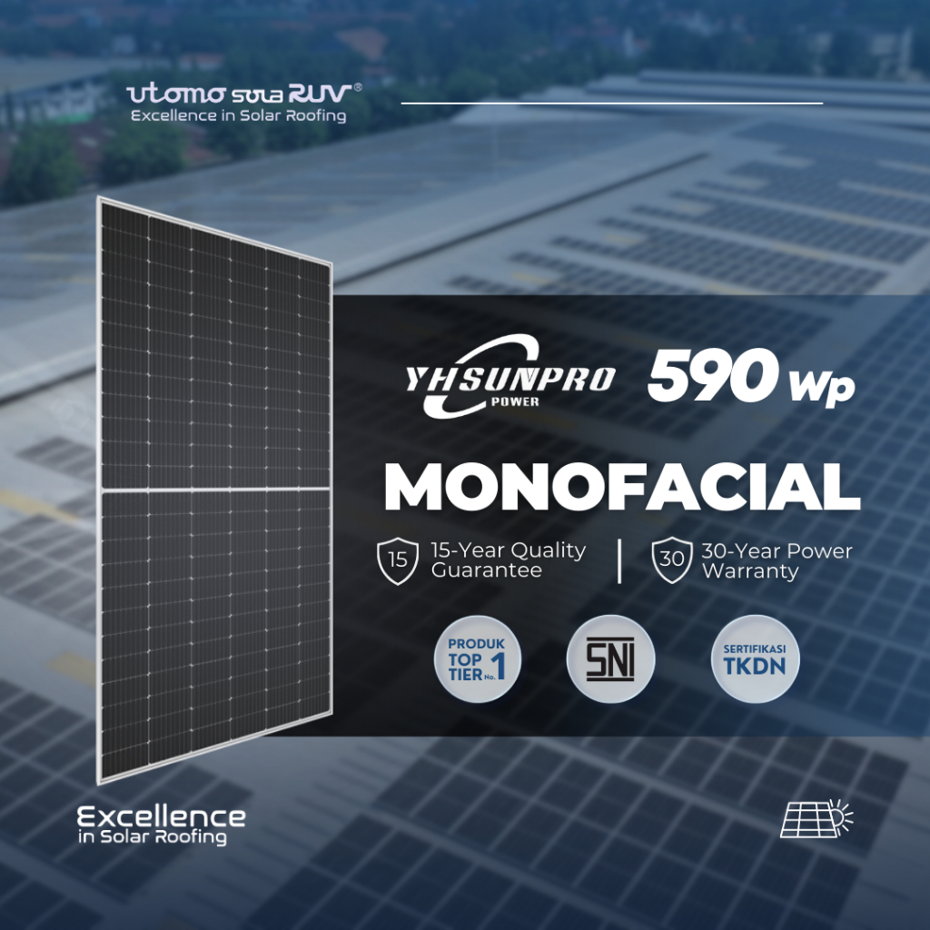 Panel Surya TKDN SUNPRO 590WP Monofacial N-type [Utomo SolaRUV]