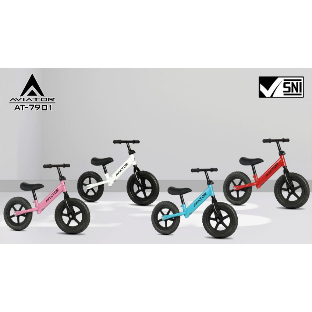 Push Bike Aviator At-7901/Sepeda Keseimbangan anak / Balance Bike aviator AT 7901