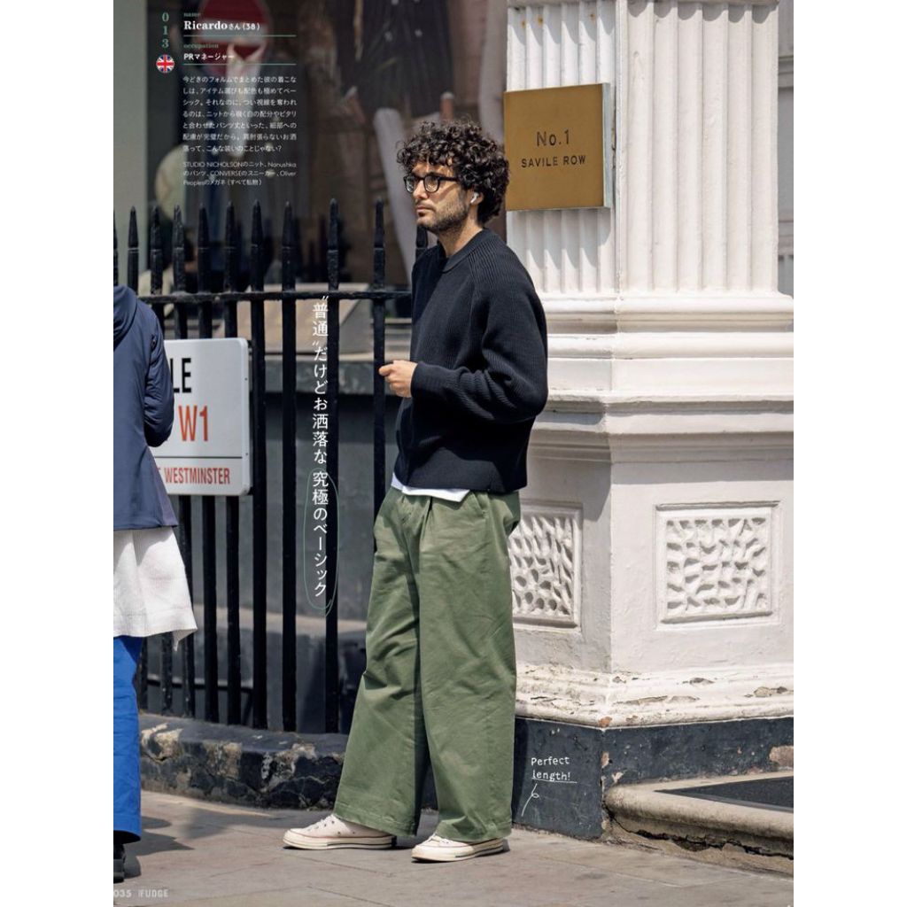 Gentil japan fatigue olive ballon pants