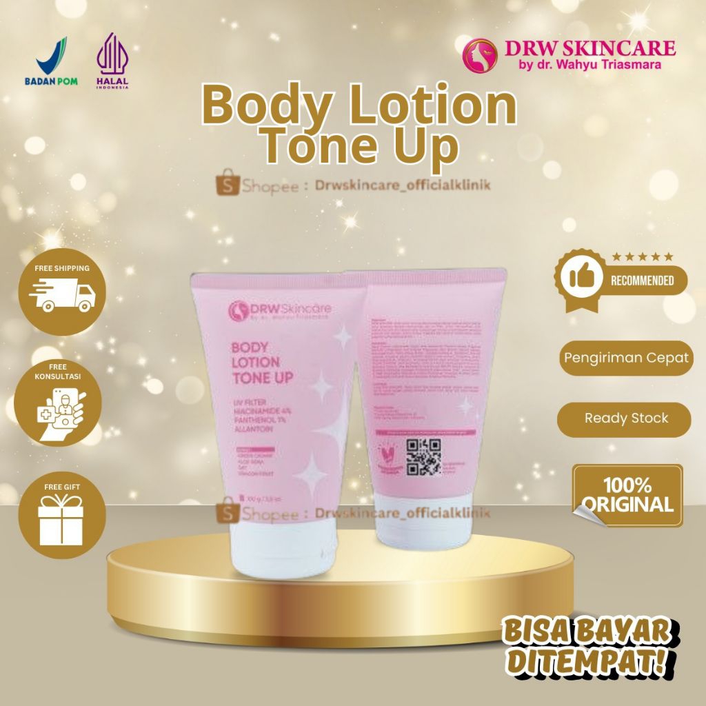 Body Lotion Tone Up DRW Skincare, Lotion Pemutih Badan